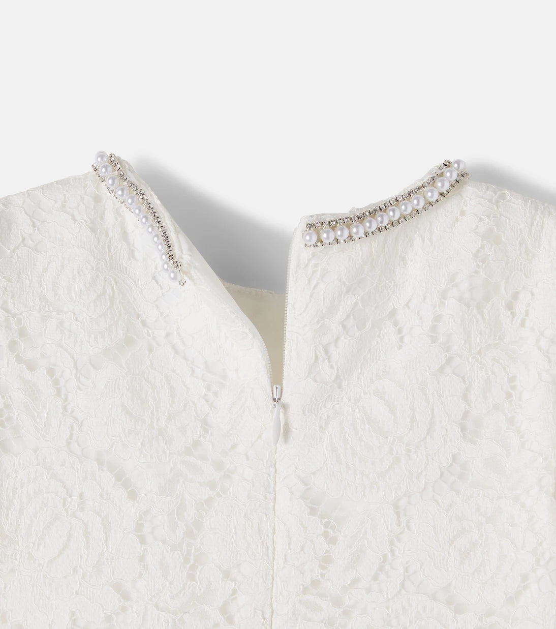 Self-Portrait Kids - Embellished lace dress