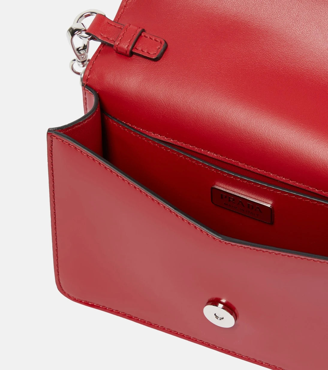 Prada - Small logo leather crossbody bag