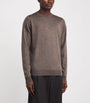 John Smedley Brown Merino Wool Sweater