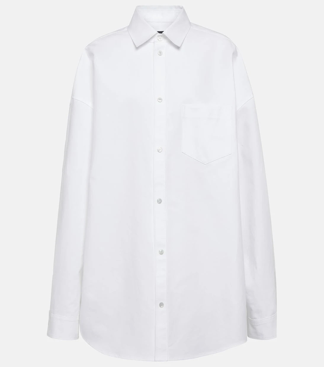Balenciaga - Outerwear oversized cotton poplin shirt