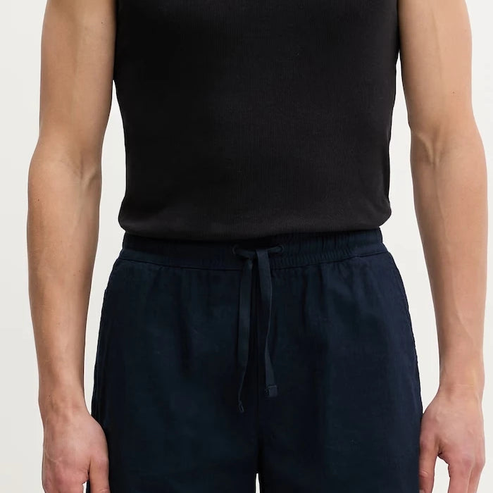 Tommy Jeans erkek kısa şort, keten karışımlı