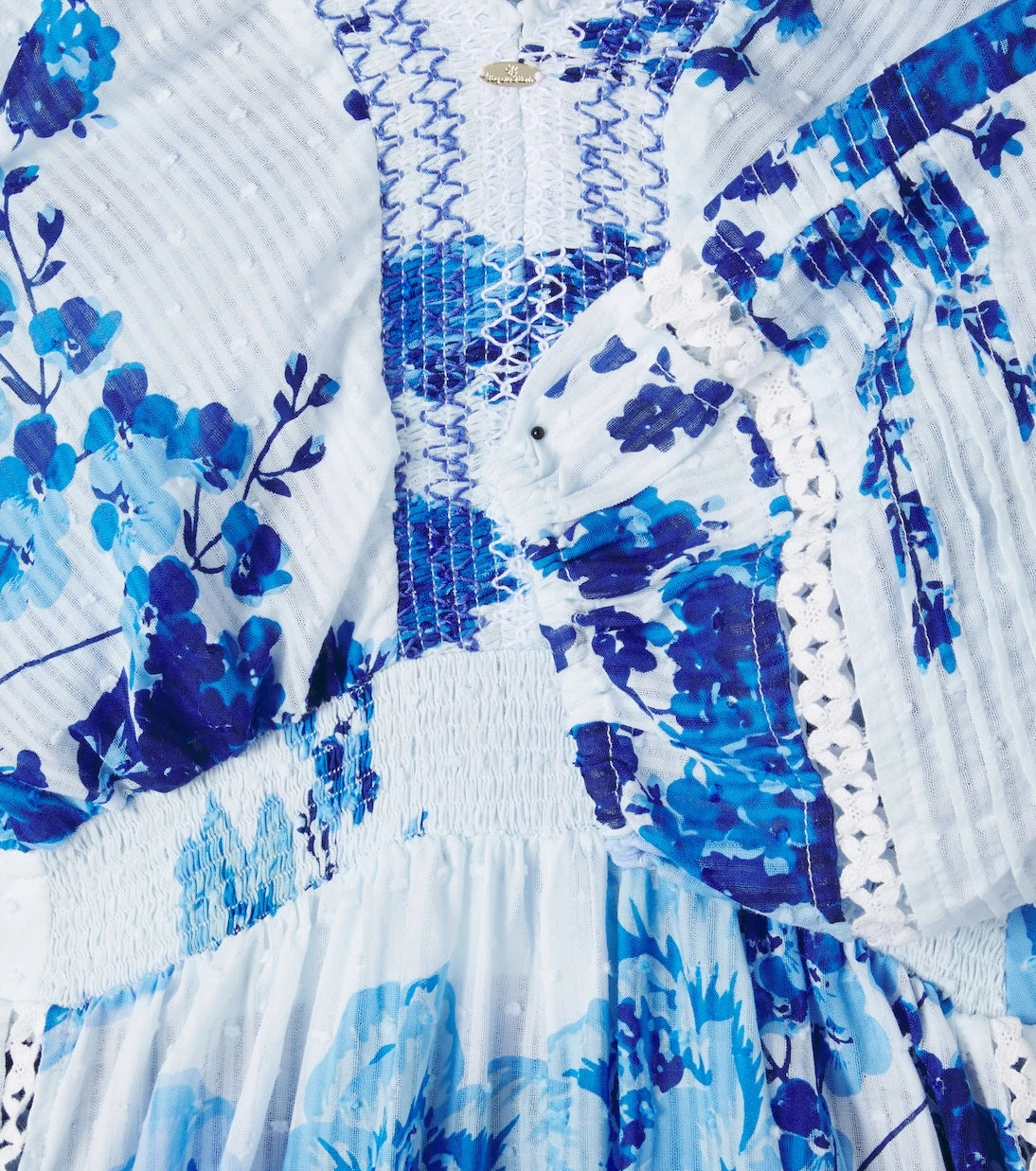 Poupette St Barth Kids - Floral cotton playsuit