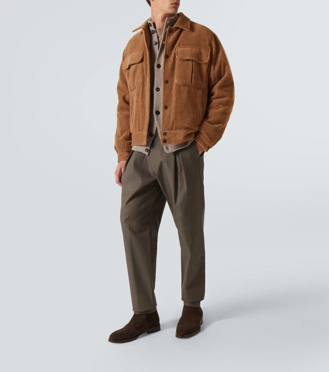 Giorgio Armani - Wool and cashmere velvet blouson