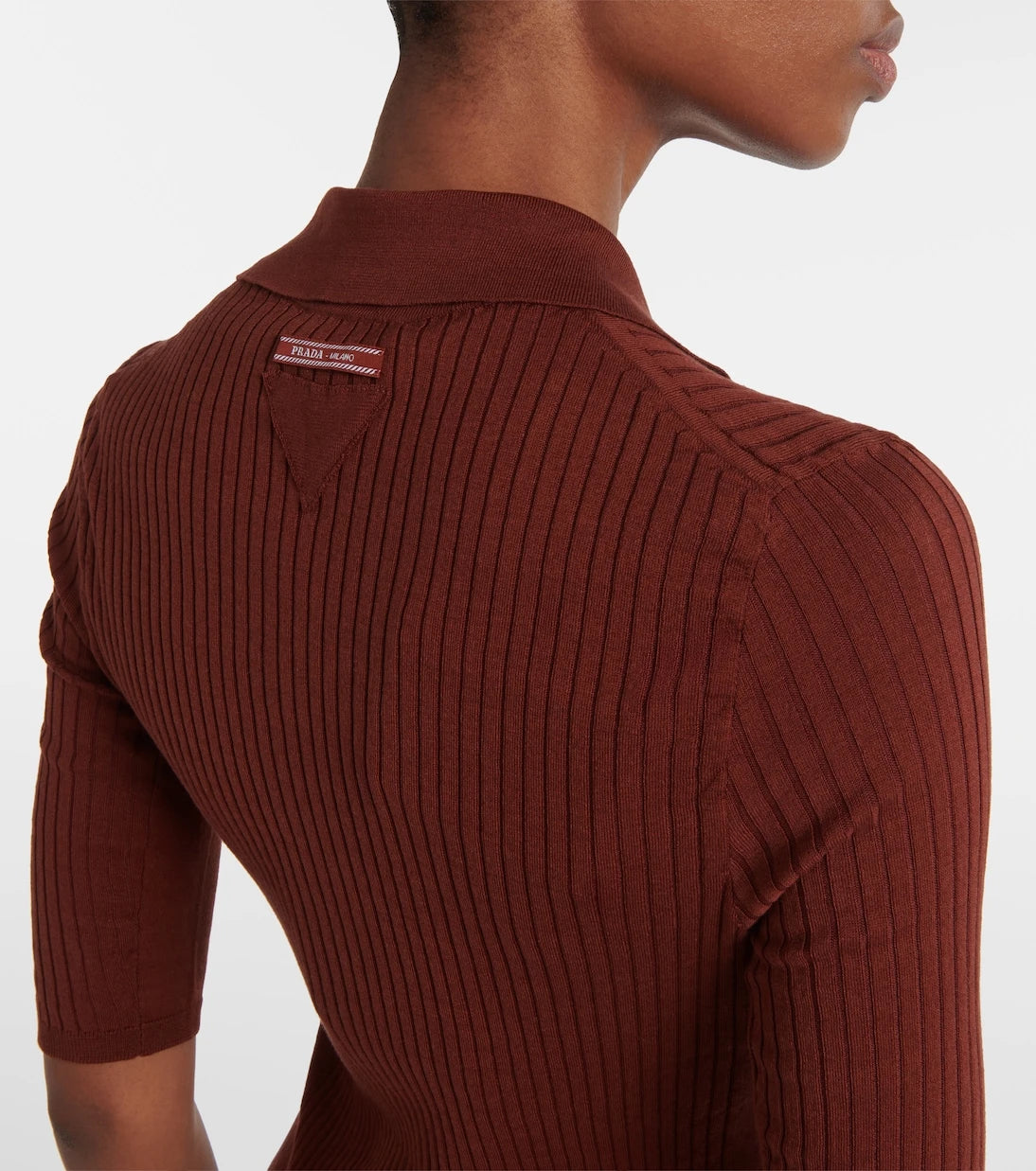 Prada - Cotton-blend polo sweater