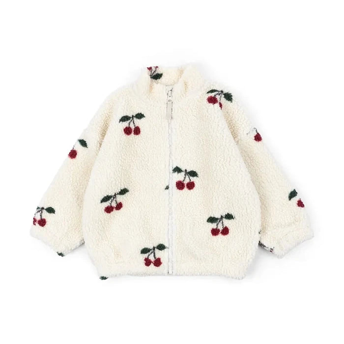 Konges Sløjd Çocuk Polar JODY TEDDY JACKET GRS