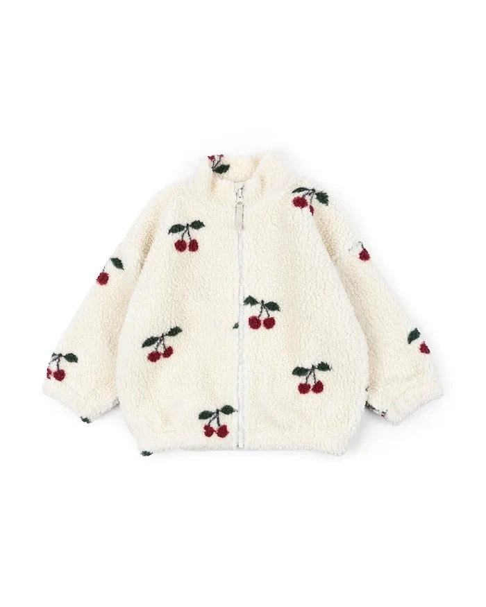 Konges Sløjd Çocuk Polar JODY TEDDY JACKET GRS