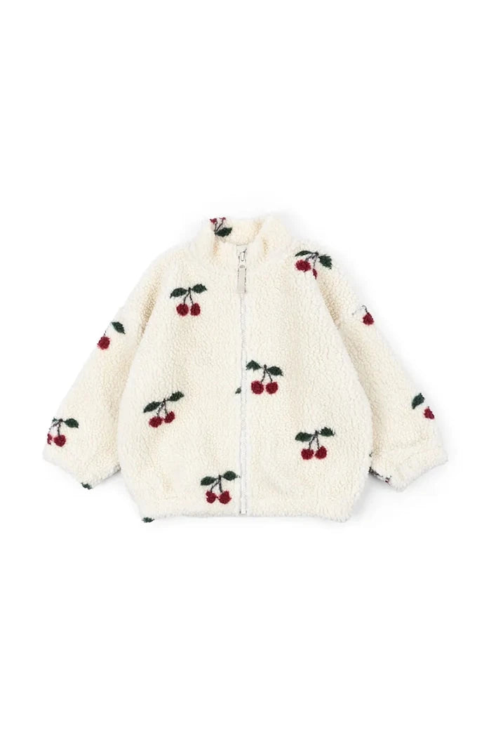 Konges Sløjd Çocuk Polar JODY TEDDY JACKET GRS