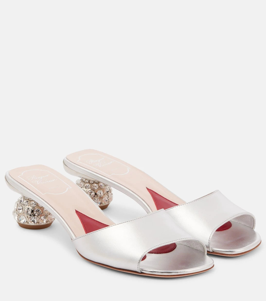 Roger Vivier - İşlemeli deri mule terlik