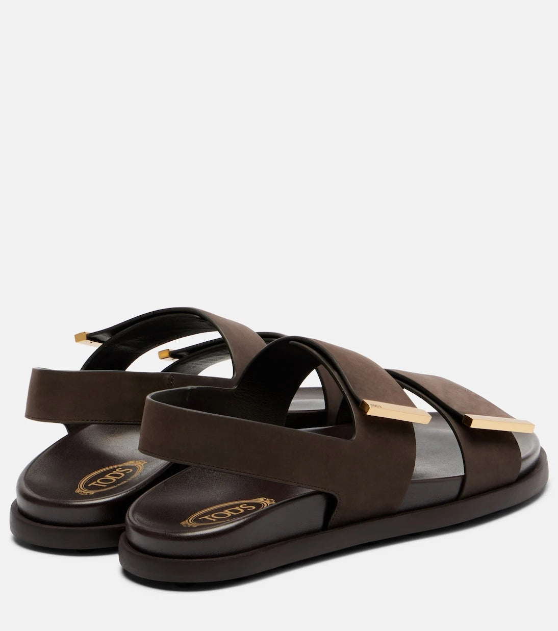 Tod's - Süet slingback sandalet
