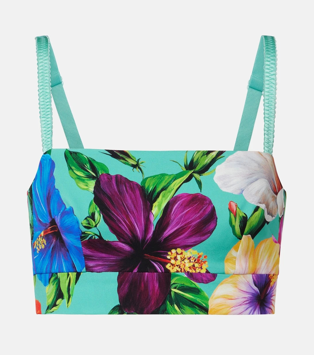 Dolce&Gabbana - Floral silk-blend crop top
