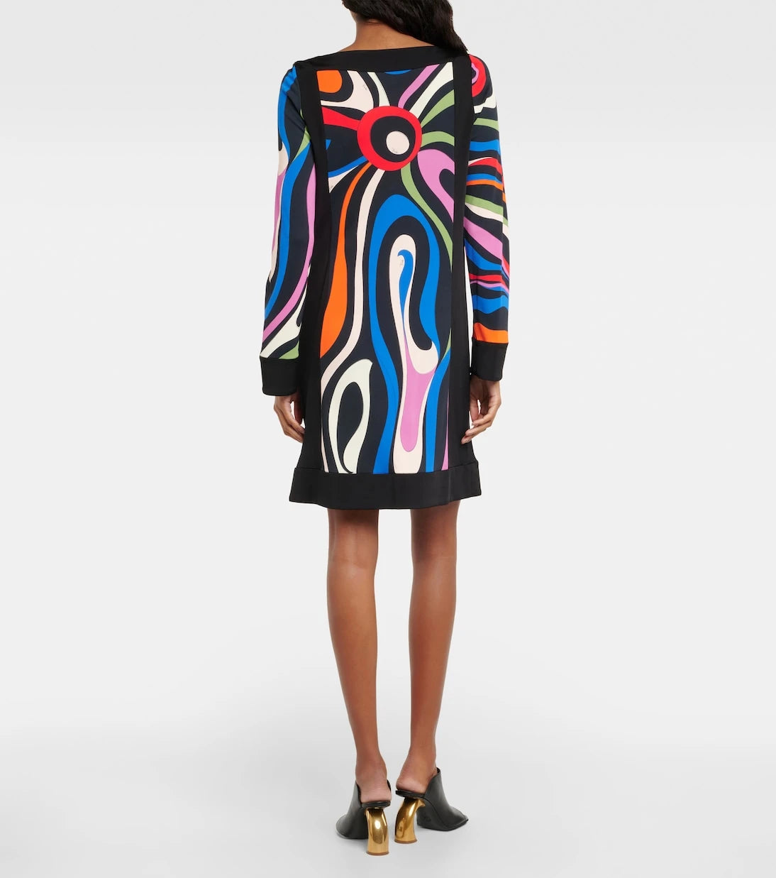 Pucci - فستان شيفت مطبوع بنقشة Marmo