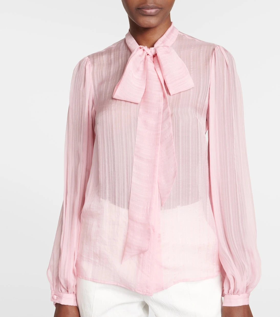 Etro - Bow-detail silk blouse