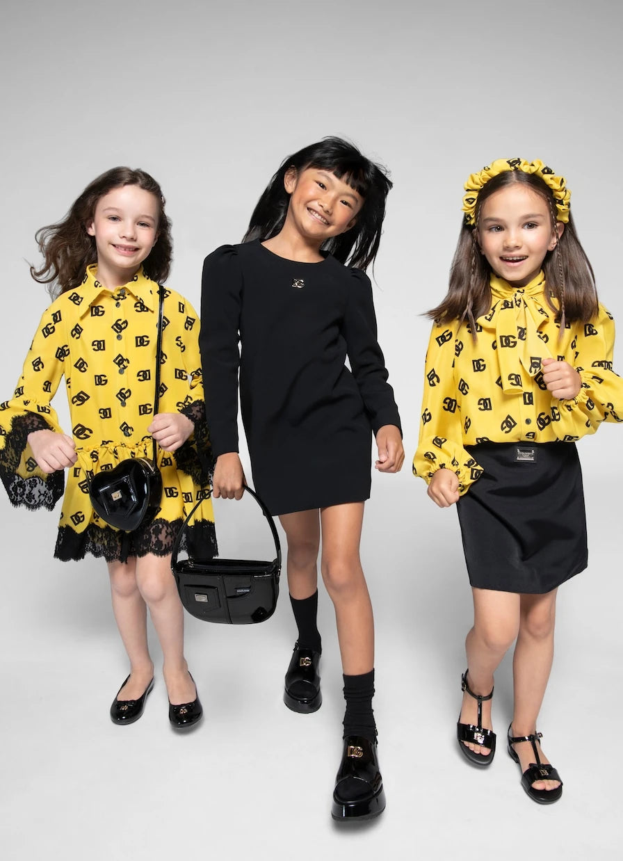 Dolce&Gabbana Kids - صنادل بلاتفورم جلد لامع DG