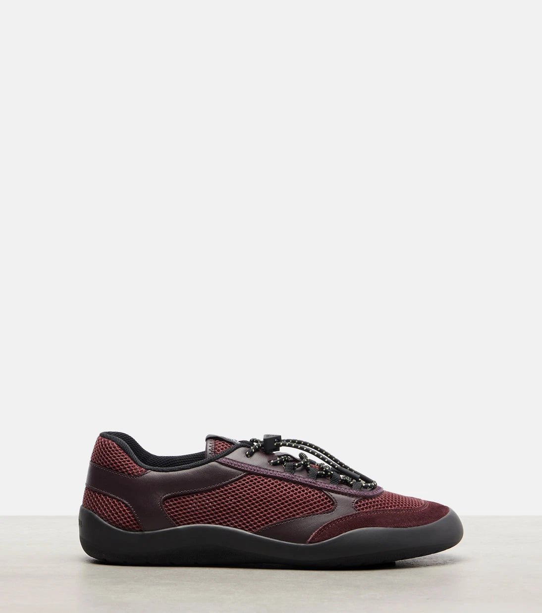 Prada - Speedrock leather-trimmed sneakers