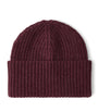 Cashmere Rib-Knit Beanie