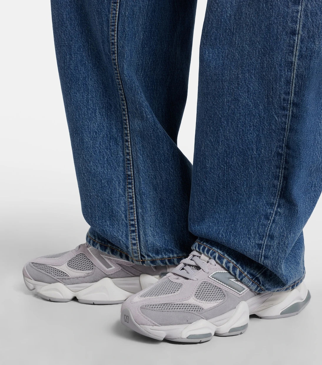 New Balance - 9060 leather-trimmed sneakers
