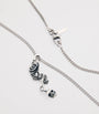 Sterling Silver Rose and Skull Pendant Necklace