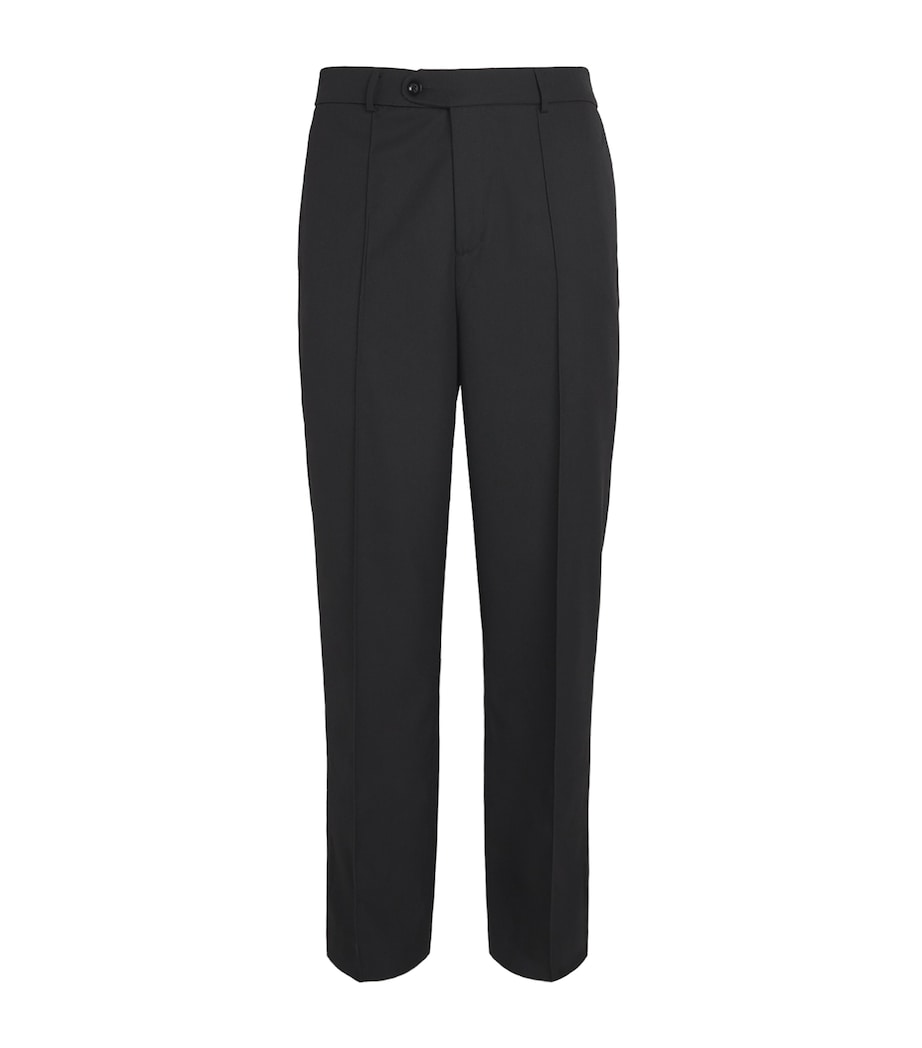Everyday Wide-Leg Pleated Trousers