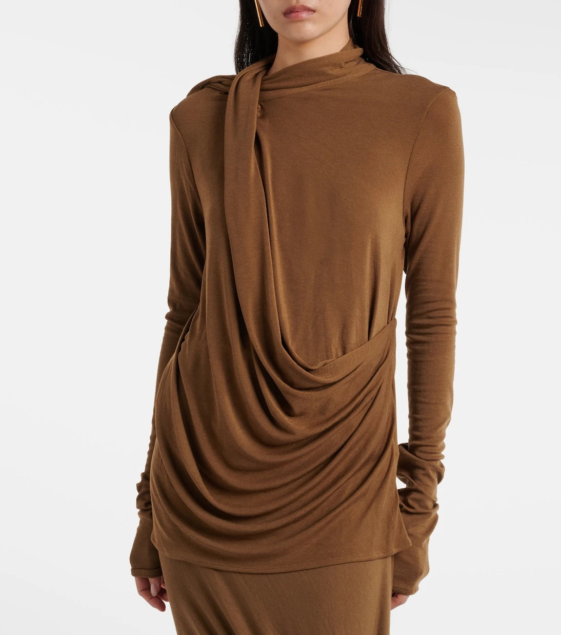 Entire Studios - Draped jersey top