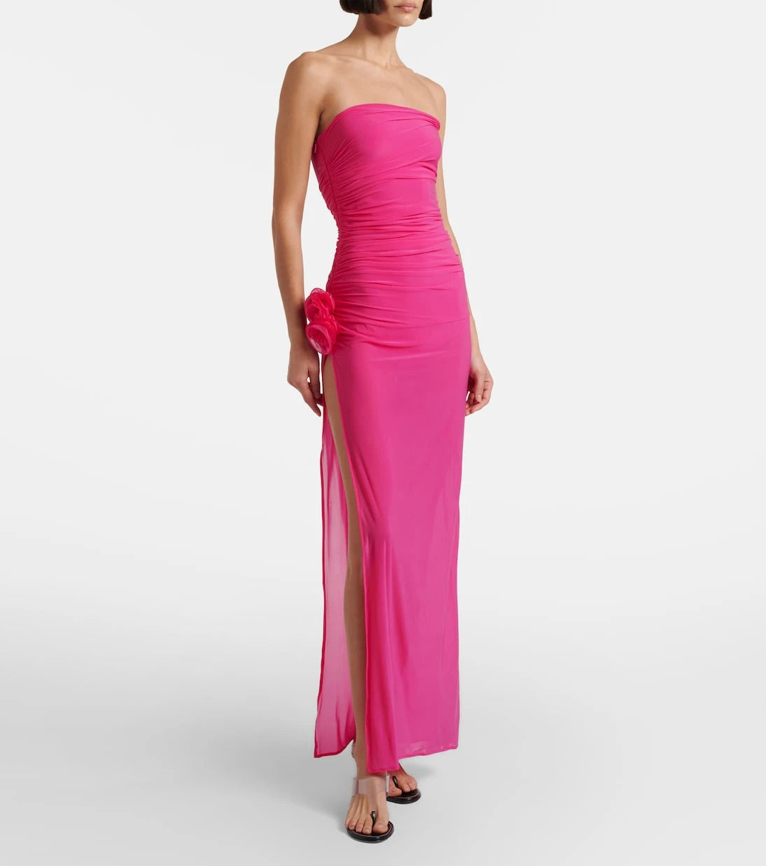 Magda Butrym - Floral-appliqué jersey gown
