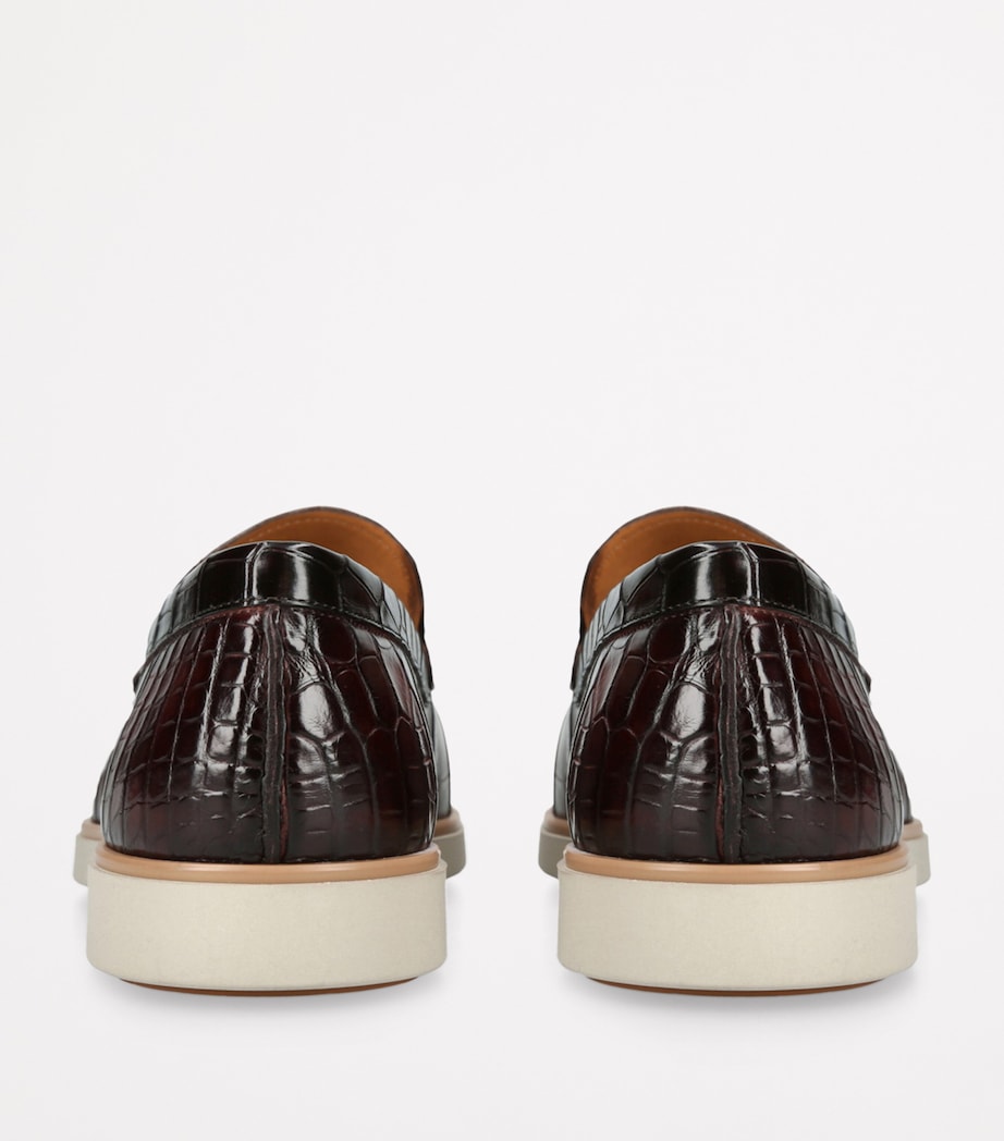 Crocodile Pariaso Low-Top Loafers