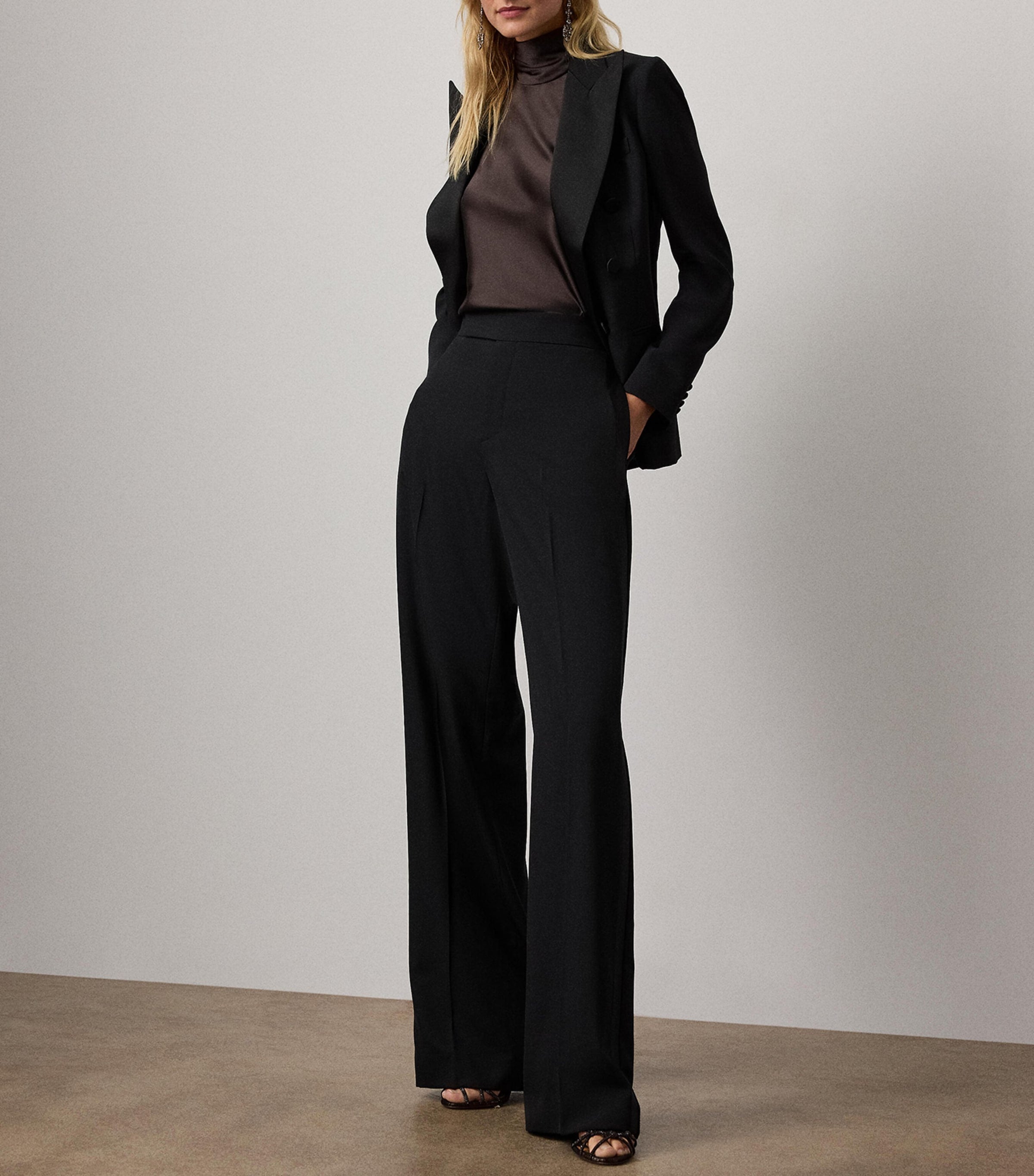 Stretch-Silk Charmeuse Chilton Blouse