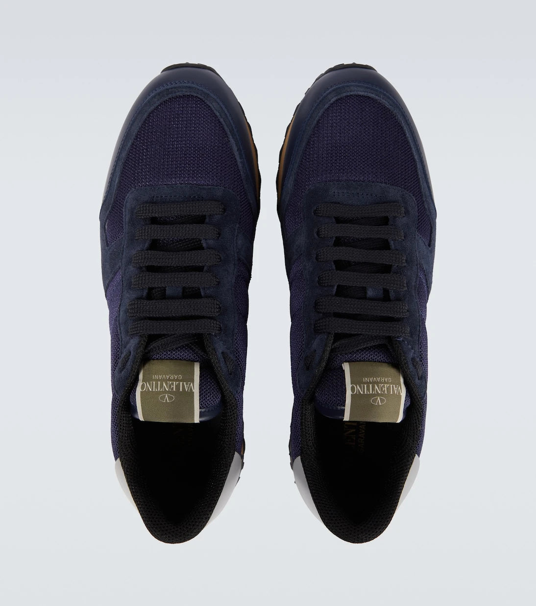 Valentino Garavani - Rockrunner suede-trimmed sneakers