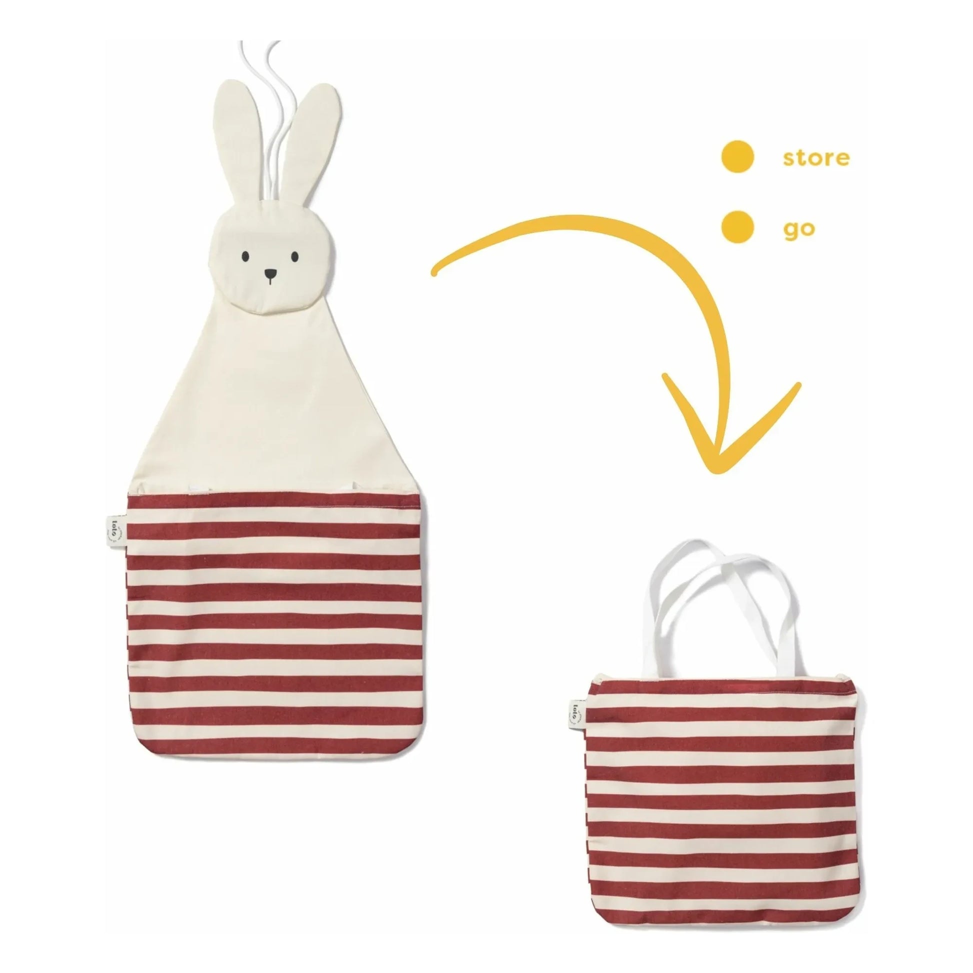 Play and Go - Toto storage bag - Rabbit | White