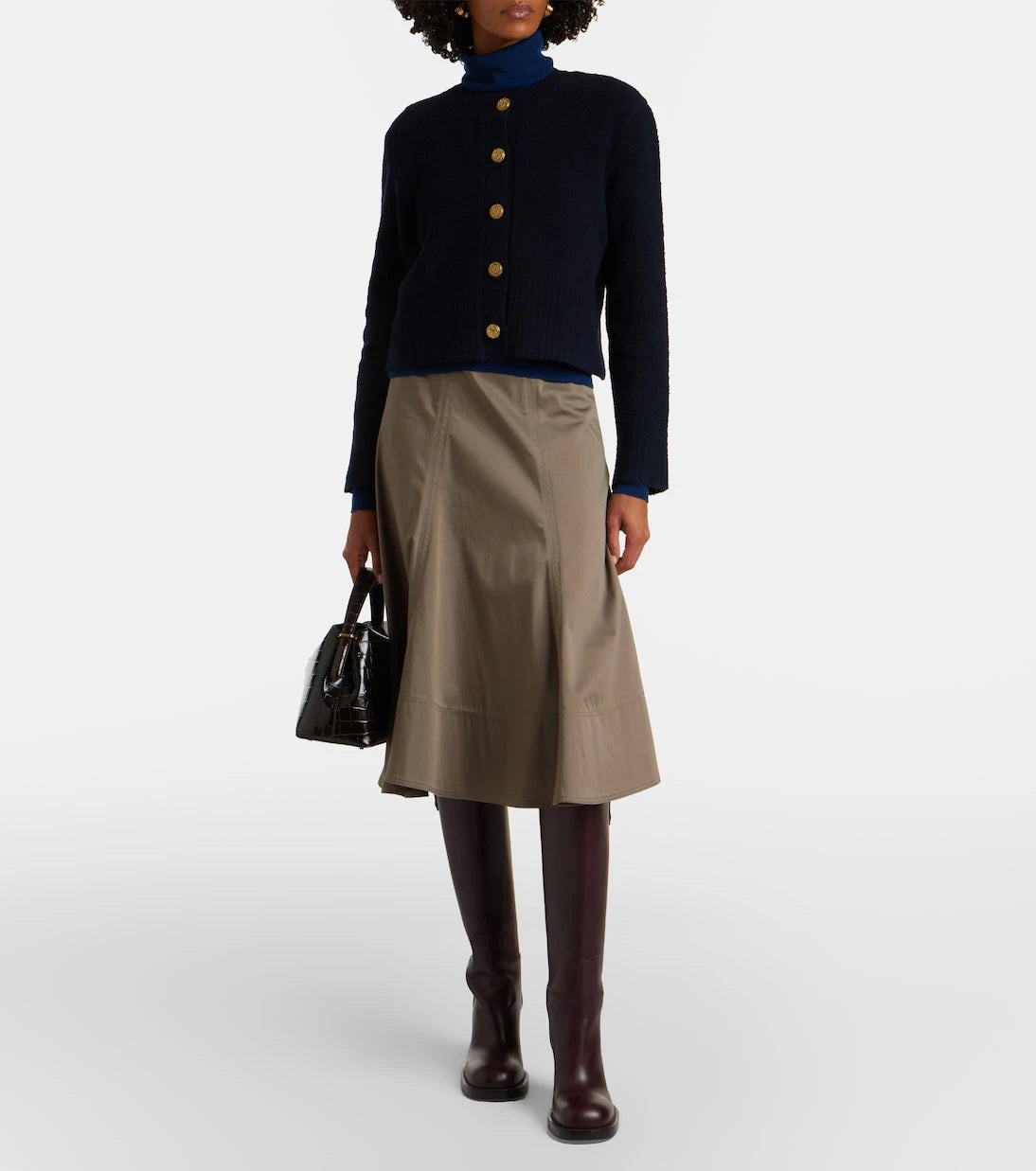 Altuzarra - Harris cropped wool-blend cardigan
