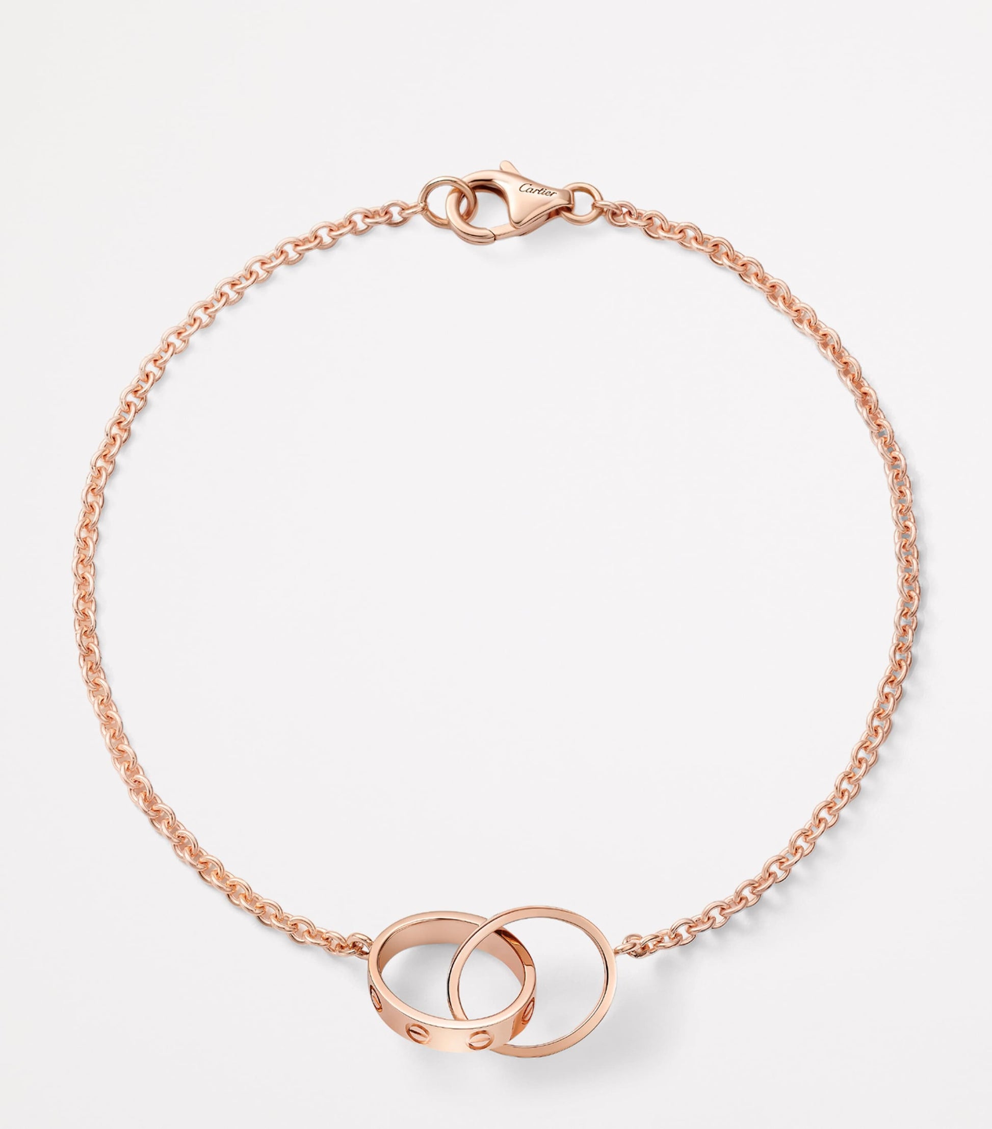 Rose Gold LOVE Chain Bracelet