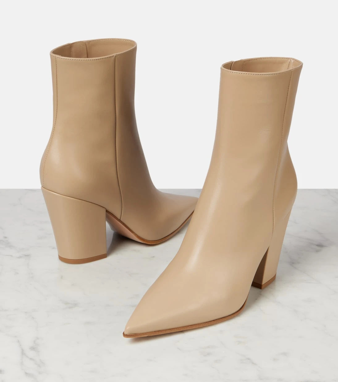 Gianvito Rossi - Keinna 85 leather ankle boots