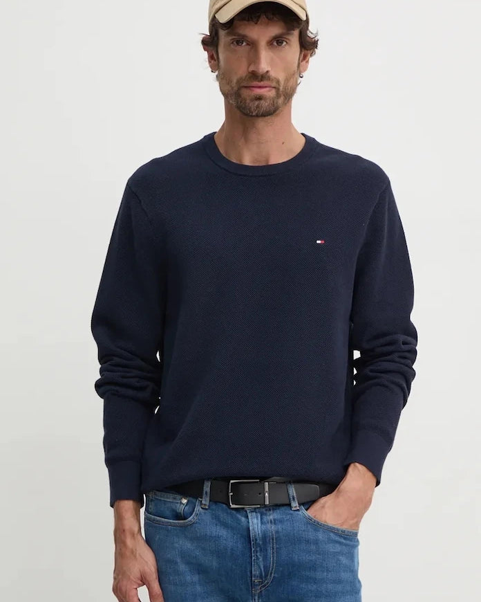 Tommy Hilfiger erkek pamuklu kazak