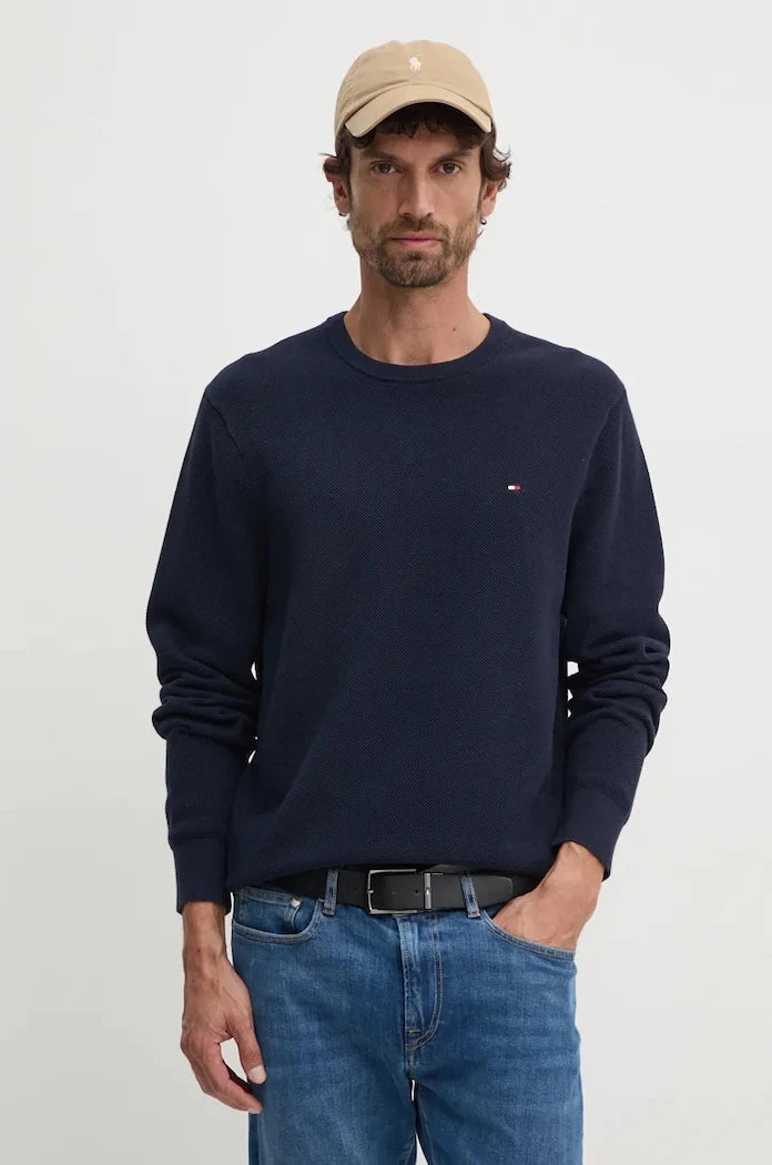 Tommy Hilfiger erkek pamuklu kazak