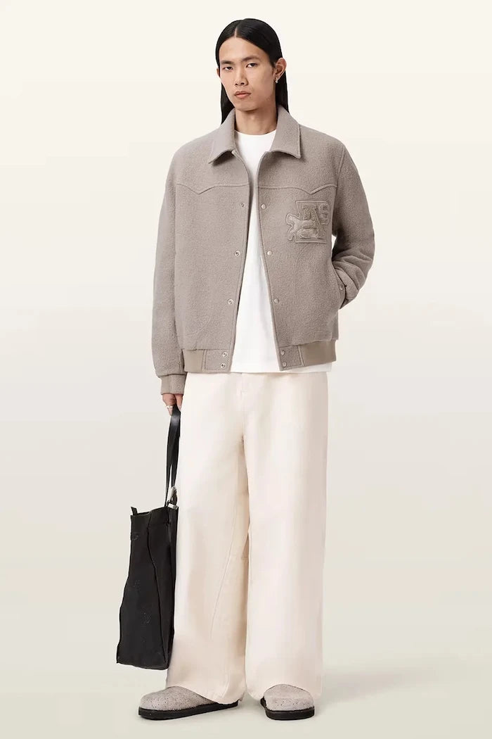 AllSaints бомбър мъжки вълнен ROYCE