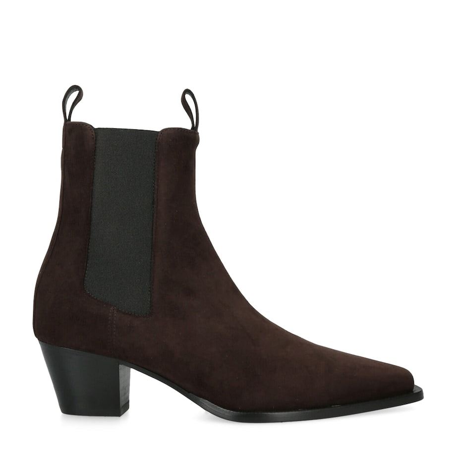 Toteme Brown Suede City Ankle Boots 50