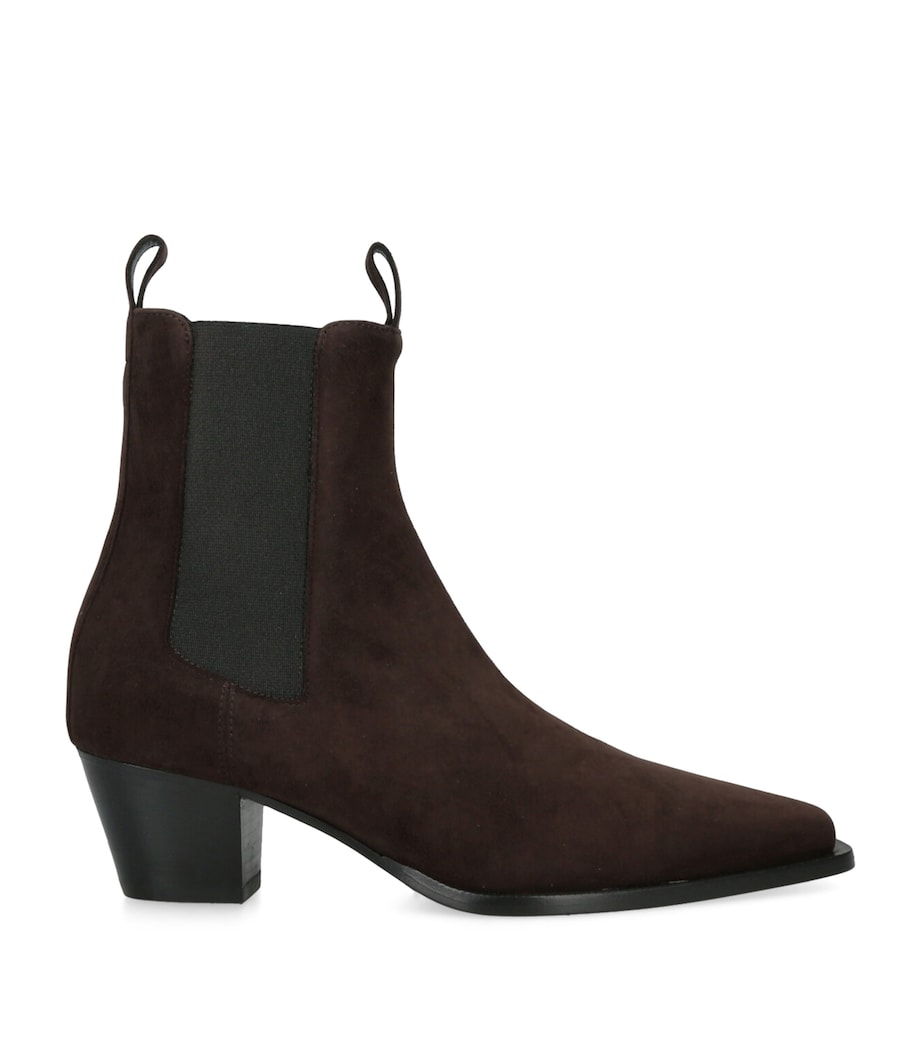 Toteme Brown Suede City Ankle Boots 50
