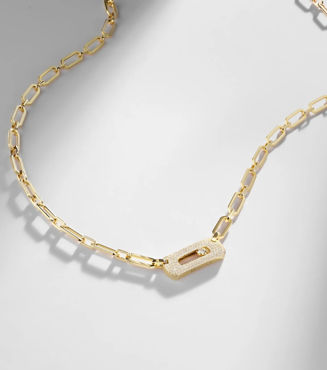 Messika - Move Link 18kt gold chain necklace with diamonds