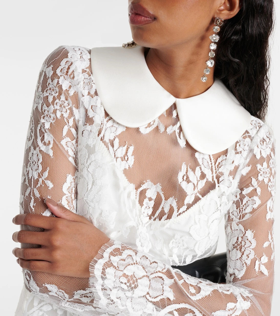 Dolce&Gabbana - Lace and satin minidress