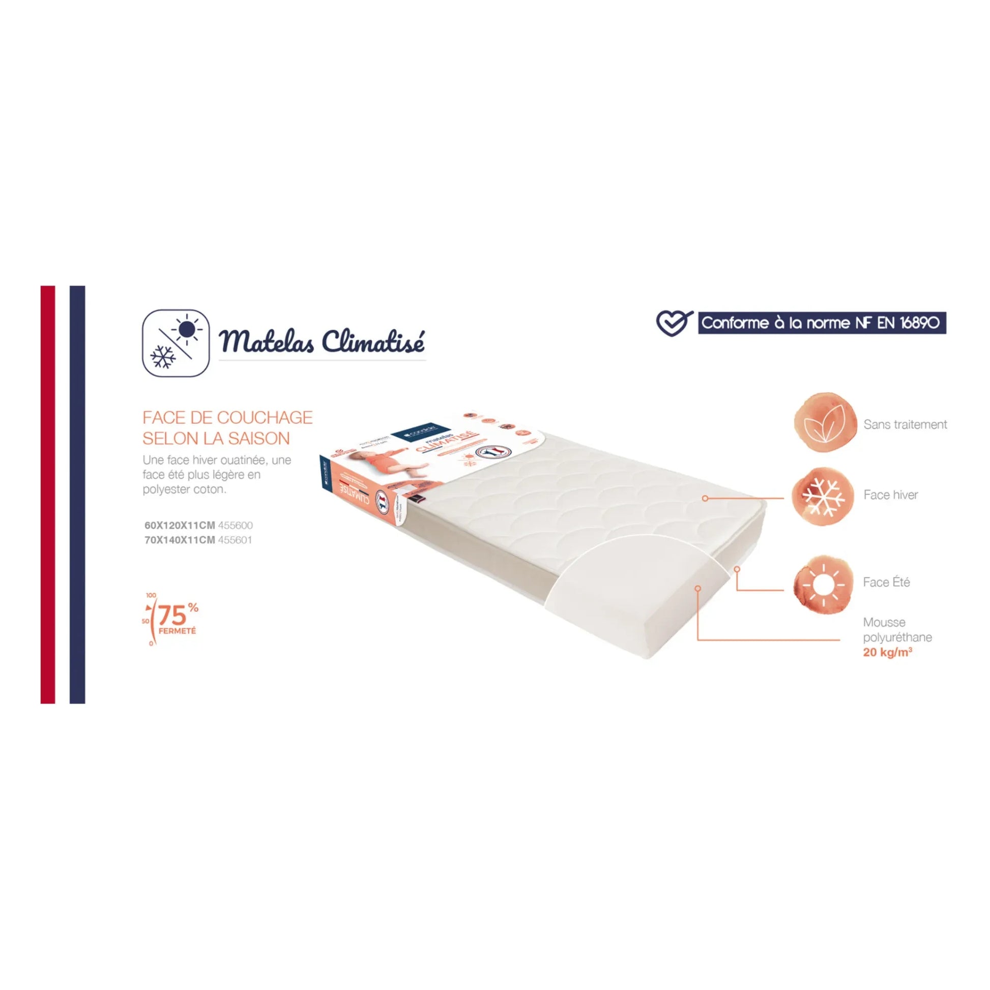 Candide - Seasonal Mattress | White
