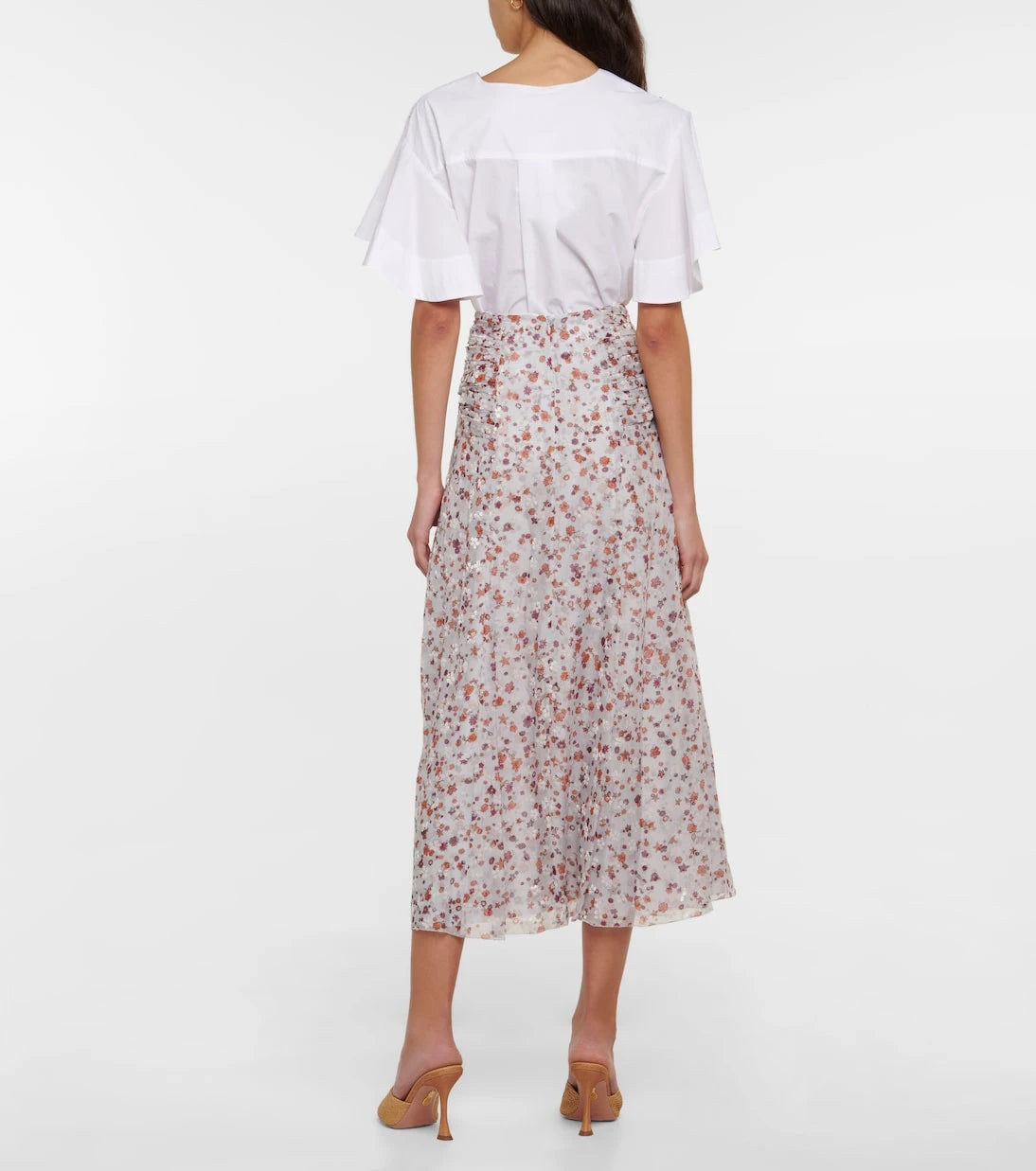 Dorothee Schumacher - Drapy Softness floral midi skirt