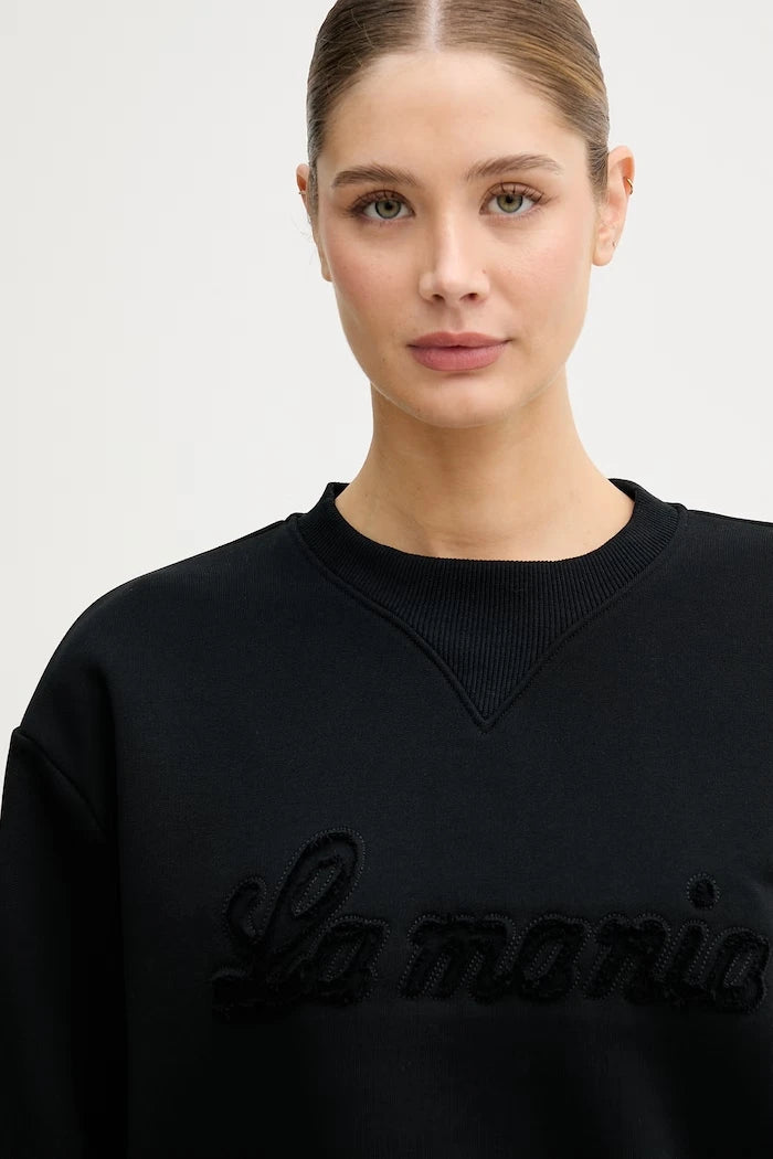La Mania kadın pamuklu oversize sweatshirt