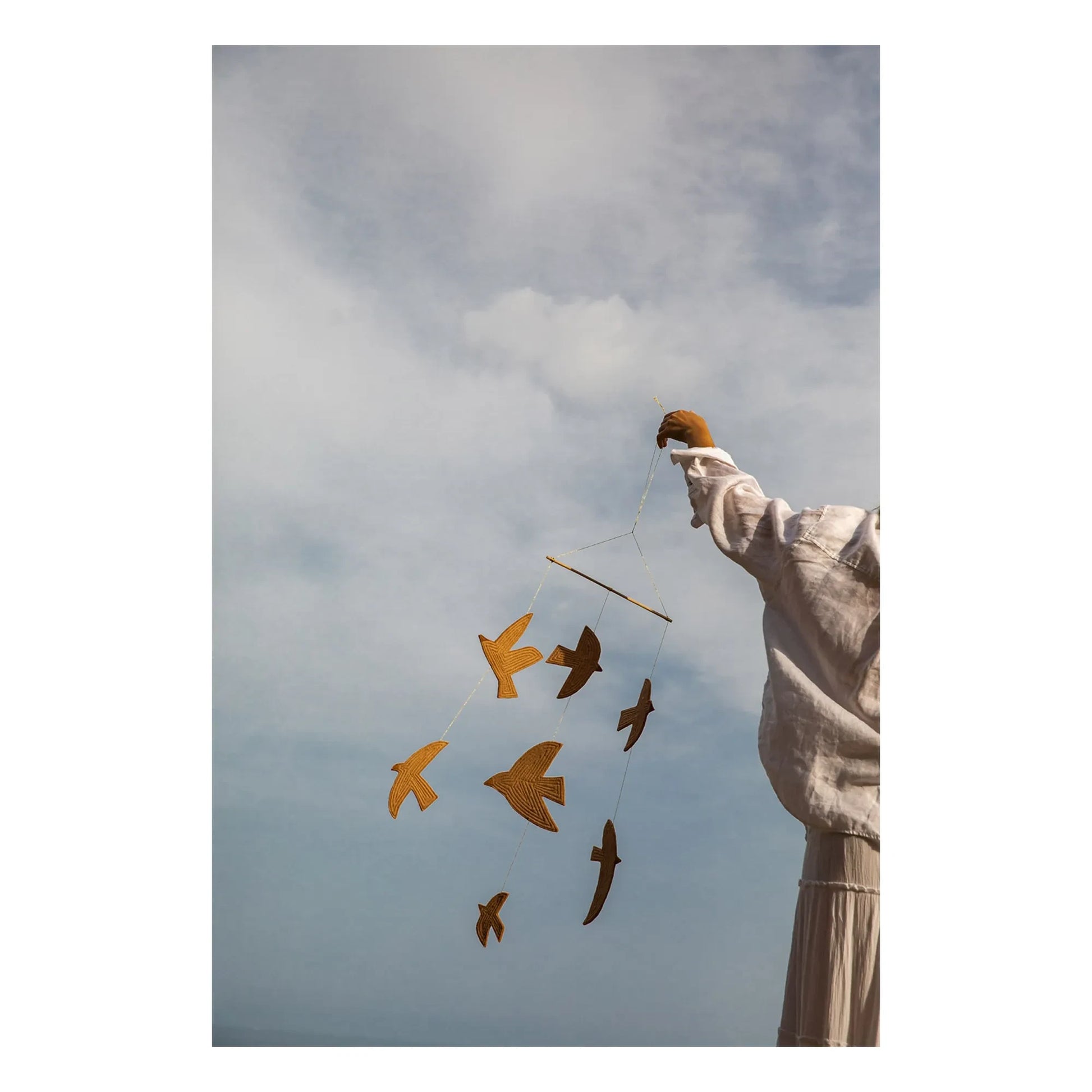 Muskhane - Birdy felt mobile | Beige
