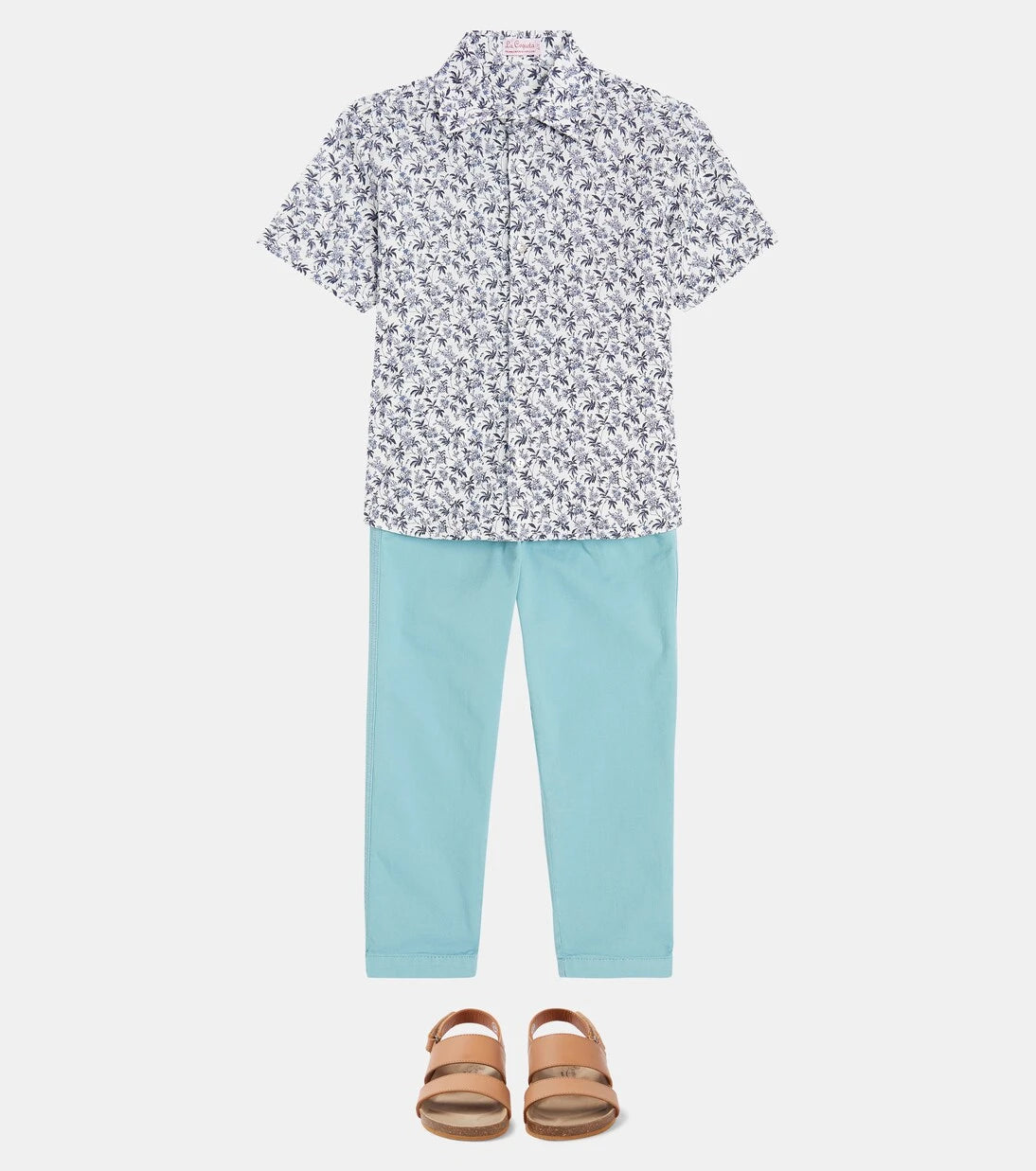 La Coqueta - Francisco floral linen-blend shirt