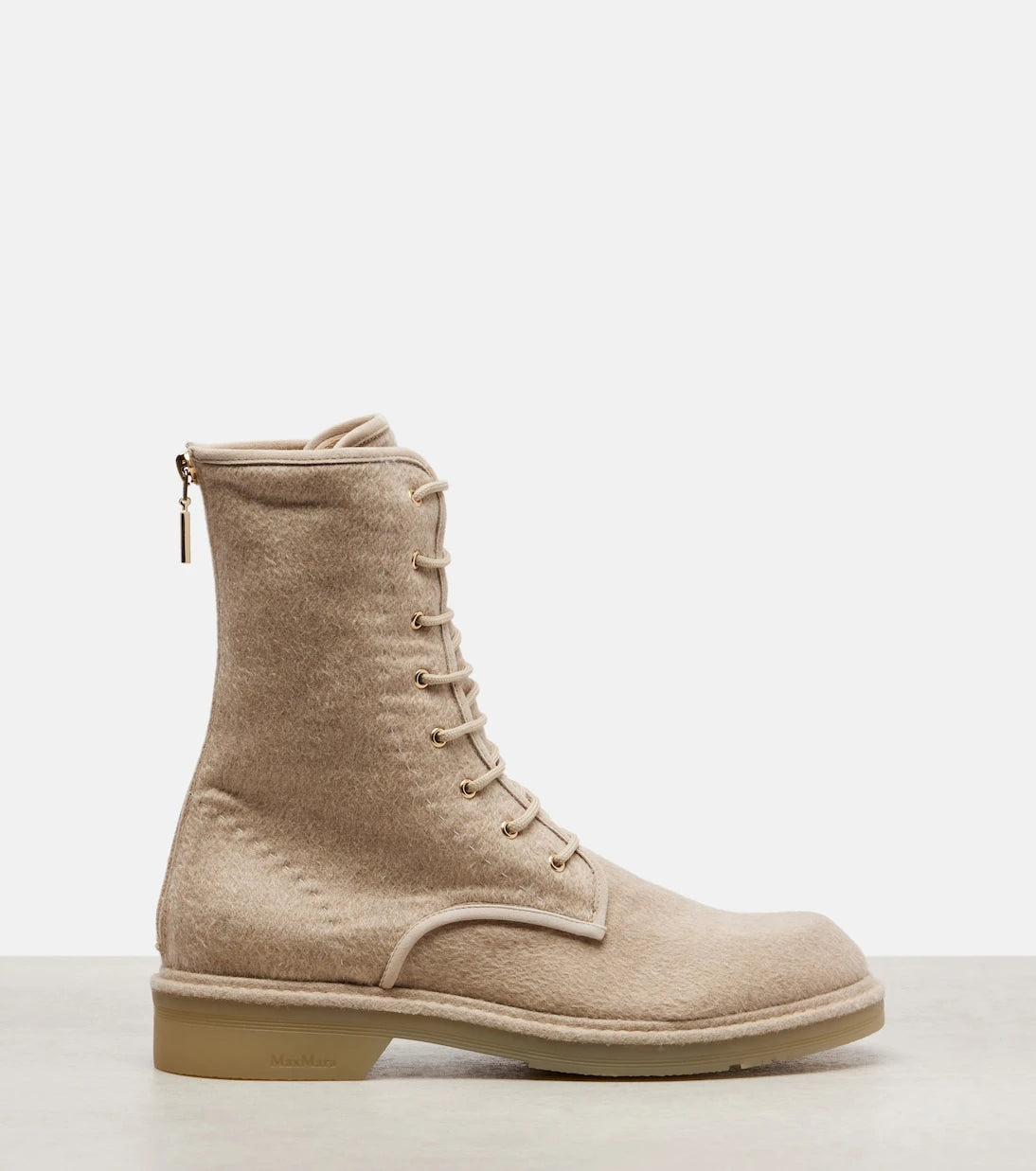 Max Mara - Baker cashmere combat boots
