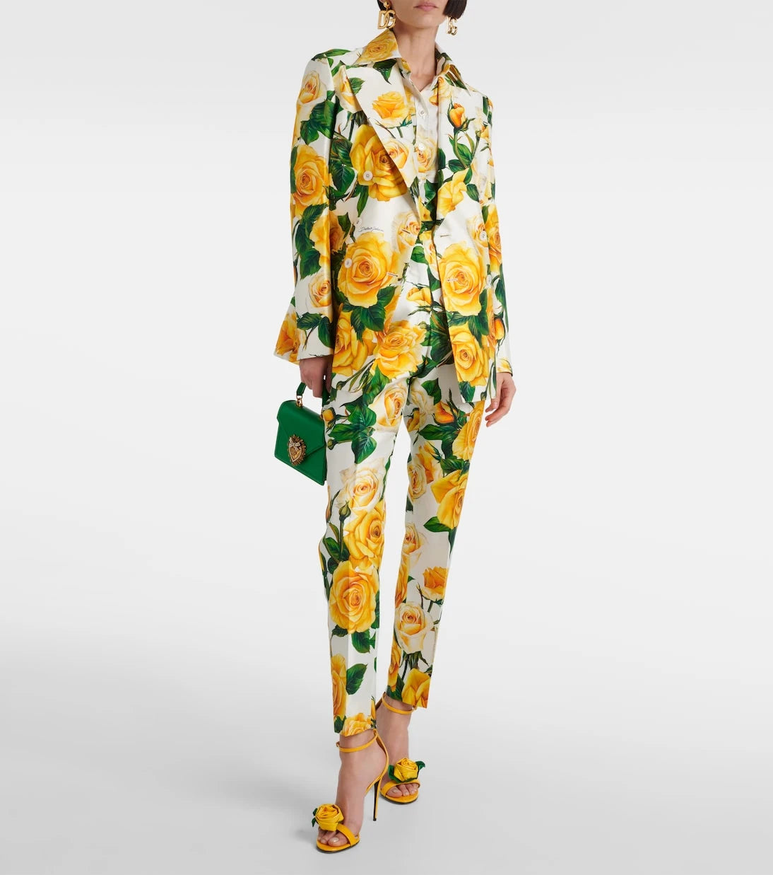 Dolce&Gabbana - Turlington floral silk-blend jacket