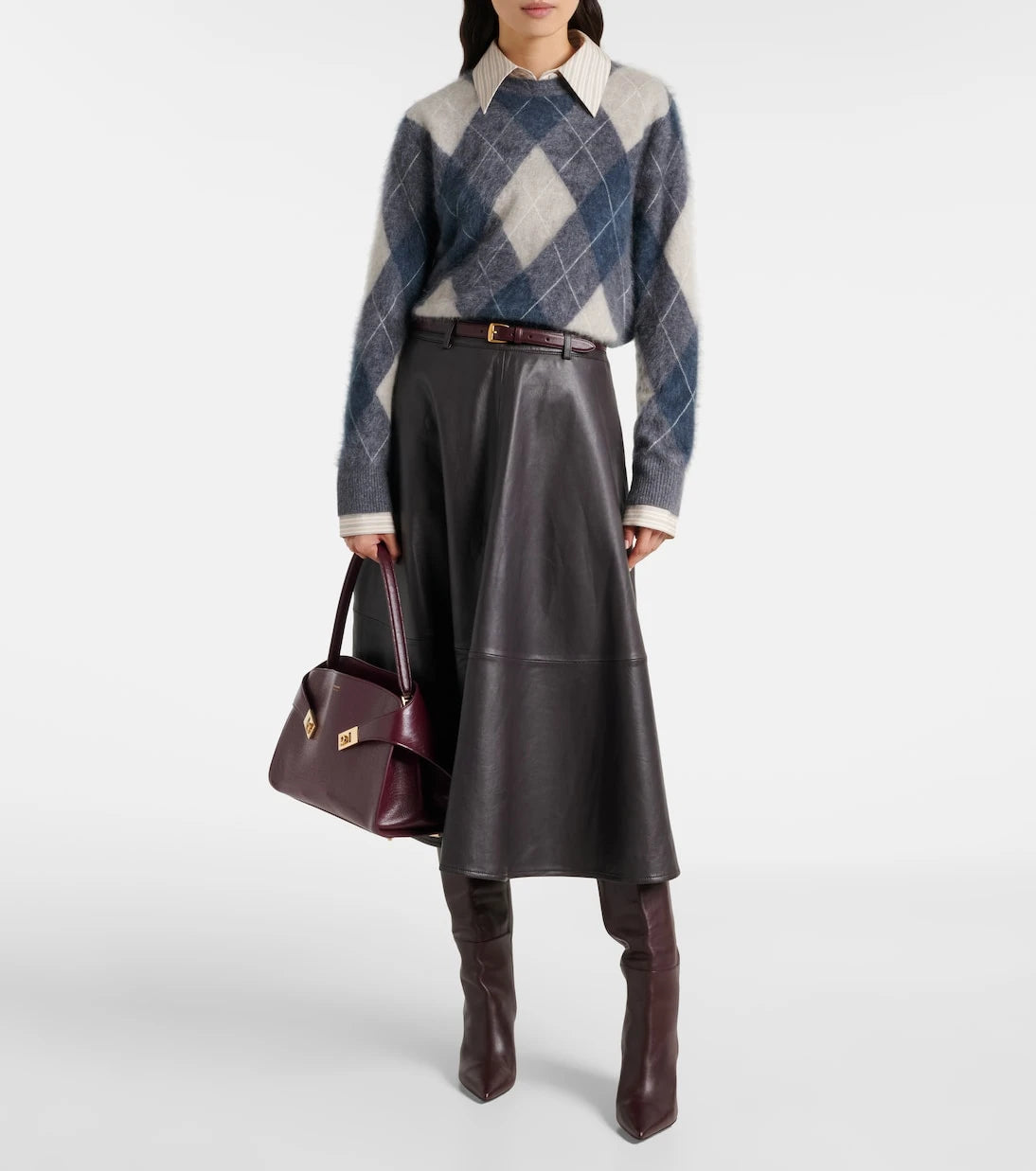 Lisa Yang - Margy argyle cashmere sweater