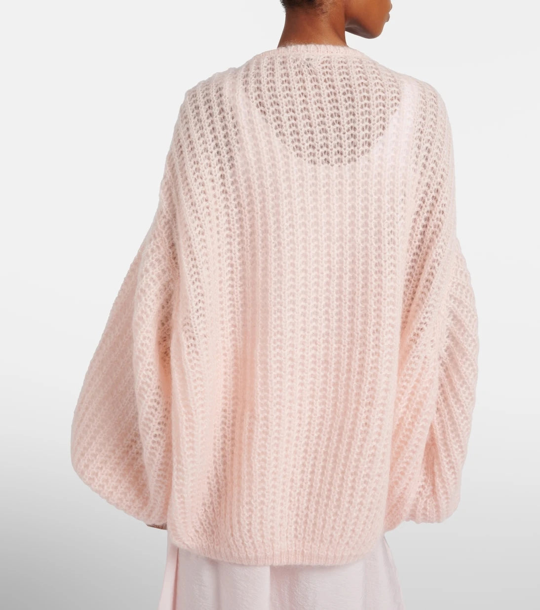 Toteme - Open-knit oversized mohair-blend cardigan