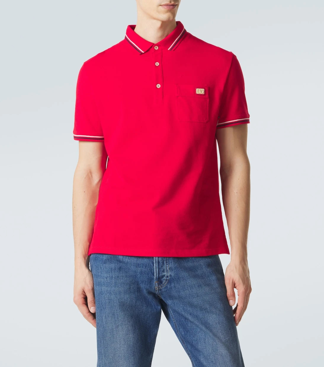 Valentino - Cotton piqué polo shirt