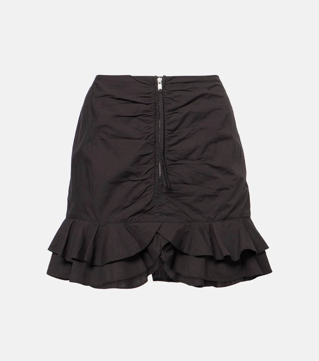 Marant Etoile - Breenea fırfırlı pamuklu mini etek