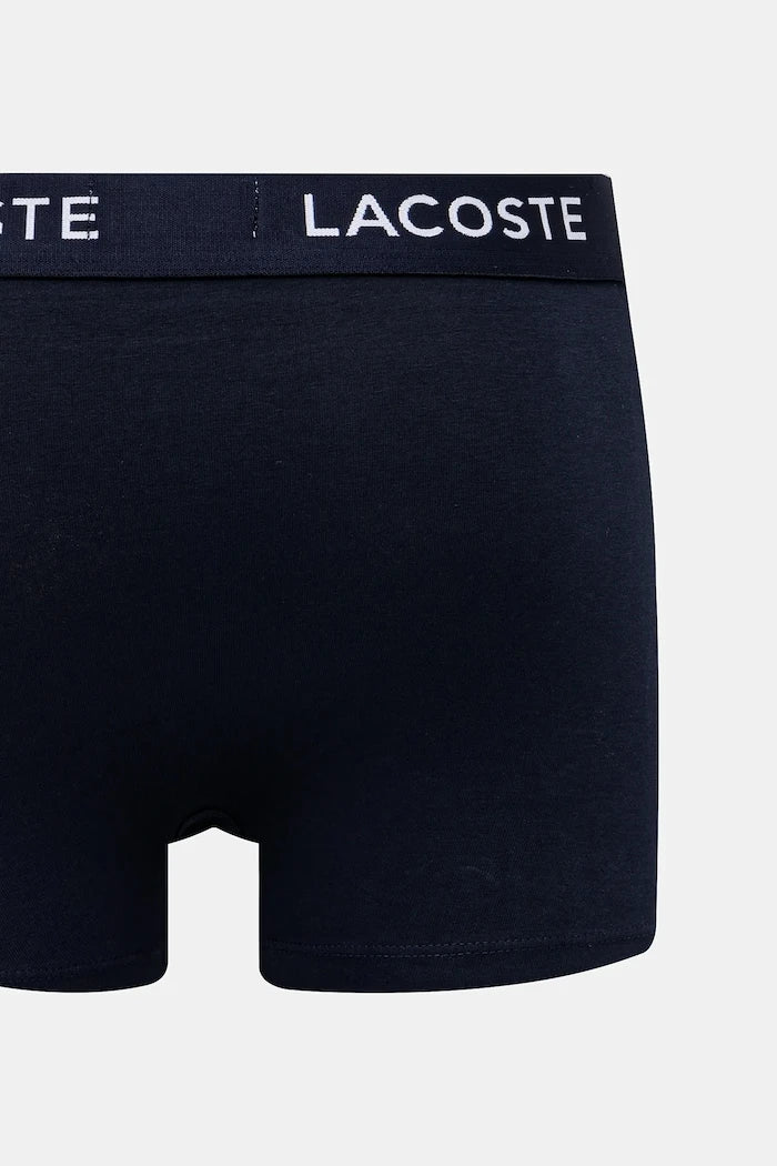Lacoste erkek pamuklu elastan dar kesim boxer 3'lü